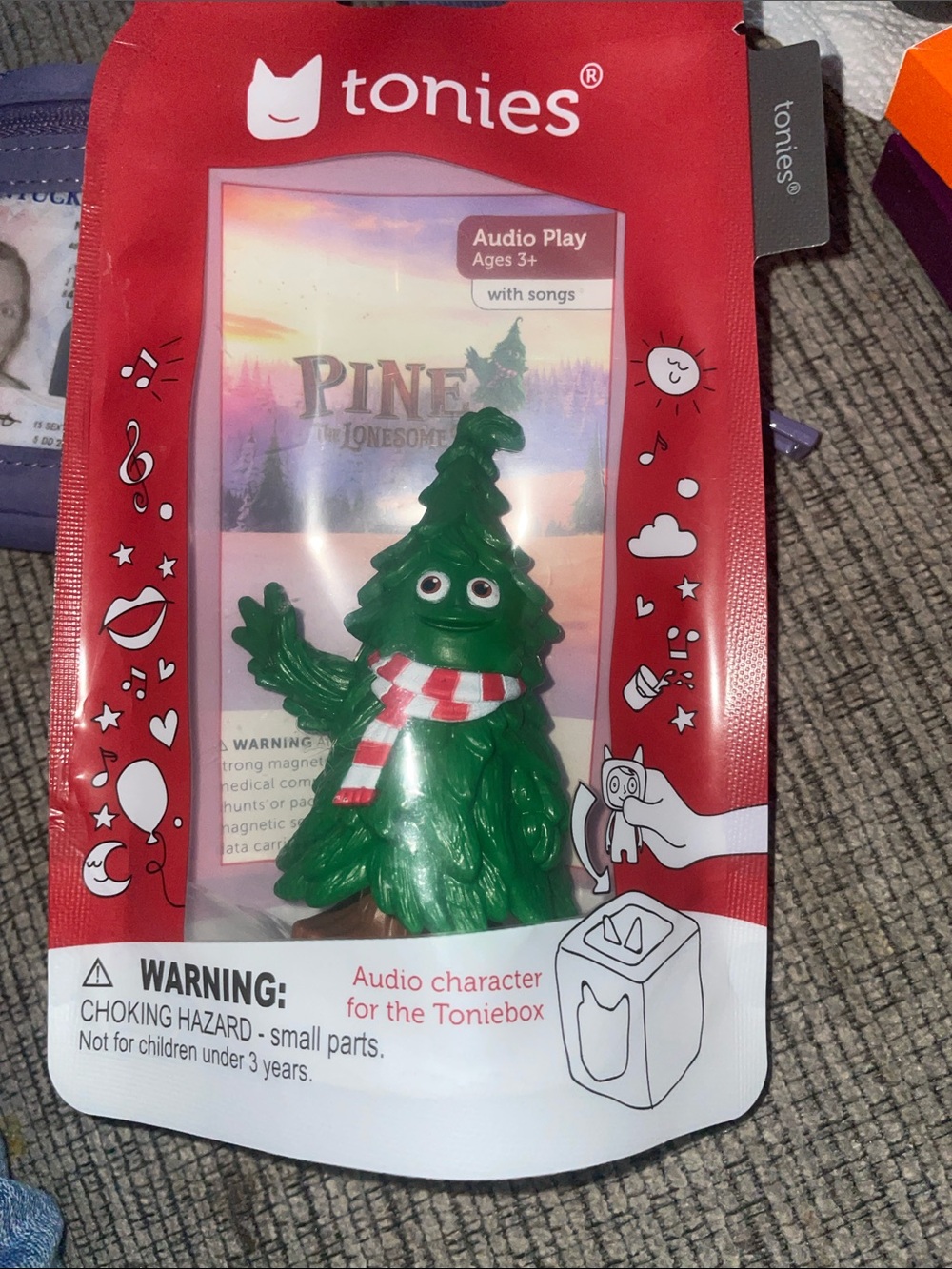 Tonies Audio Piney the Lonesome Pine Character for Toniebox -Holiday Edition NWT